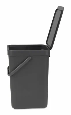 brabantia Entsorgen & Recyclen|Entsorgen & Recyclen|Abfallbehälter Sort&Go 12l Grey