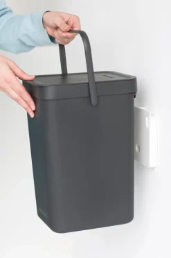 brabantia Entsorgen & Recyclen|Entsorgen & Recyclen|Abfallbehälter Sort&Go 12l Grey