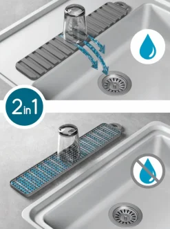 Abtropfmatte Gravity slim 2 in 1 Wischen & Reinigen|Wischen & Reinigen