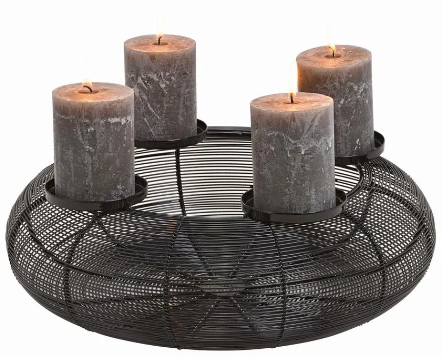 Adventskranz Korb