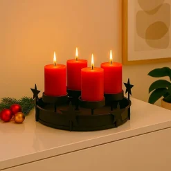 New Adventskranz null Kerzen & Kerzenhalter