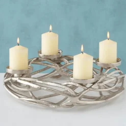 BOLTZE Adventskranz Ringval Ø 40 cm