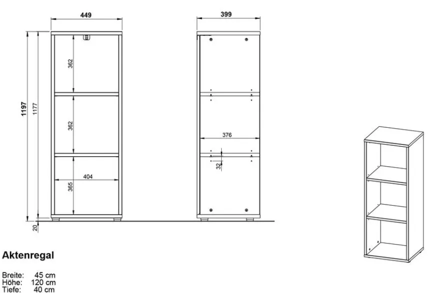 Germania Büroschränke & Regale|Aktenregal Baltimore