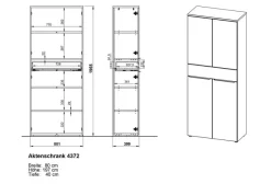 Sale Aktenschrank Mailand Büroschränke & Regale