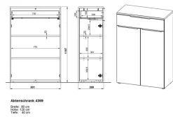 Discount Aktenschrank Mailand Büroschränke & Regale