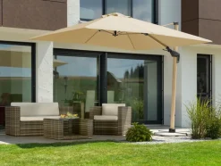 Schneider Schirme Ampelschirm Rhodos Twist Woody 300x300cm