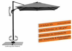 Ampelschirm Rhodos Junior 230 x 230 cm Sonnenschirme