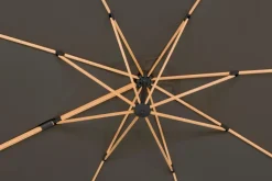 Outlet Ampelschirm Rhodos Twist Woody 300x300cm Sonnenschirme