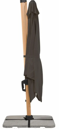 Outlet Ampelschirm Rhodos Twist Woody 300x300cm Sonnenschirme