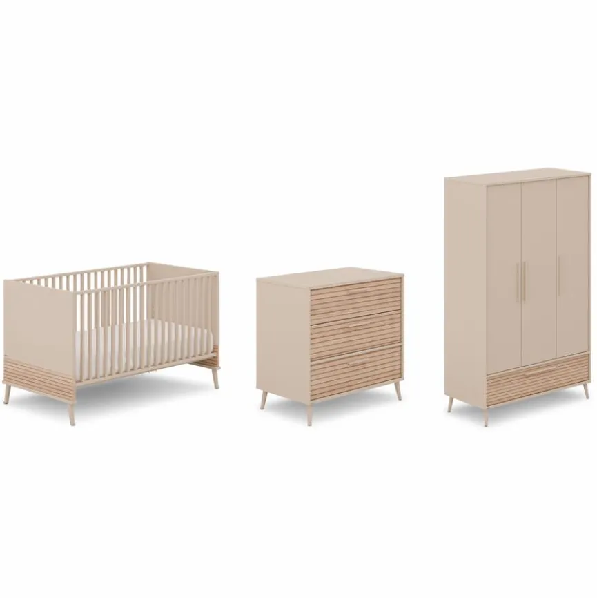 Outlet Babyzimmer-Set Eefje 4tlg. Kinder Babyzimmer-Komplettsets|Babyzimmer-Komplettsets
