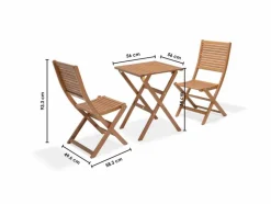 Balkonmöbel-Sets|Balkonset Kingsbury 3 tlg.