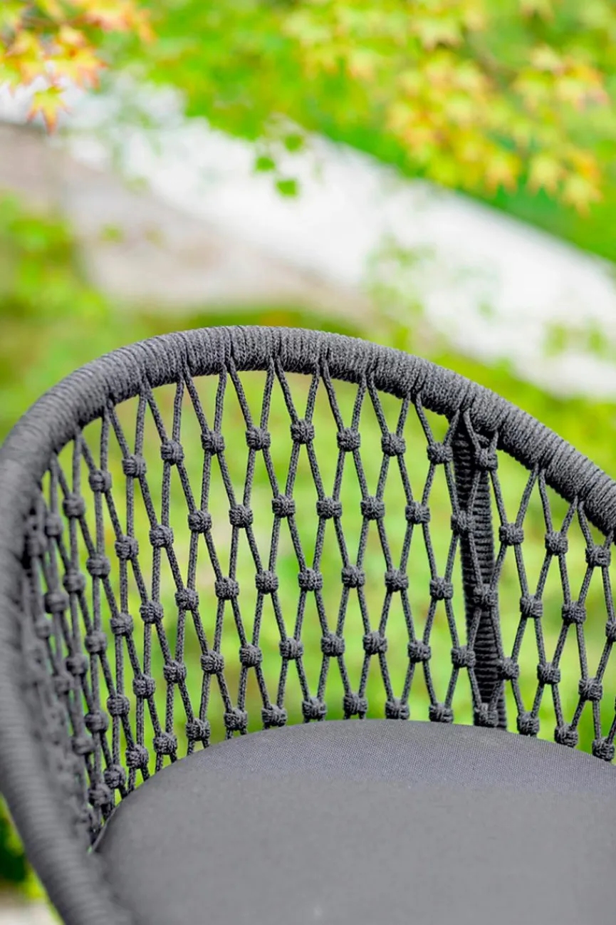 NIEHOFF GARDEN Gartenstühle|Barhocker Kuta, Alu/Kordelflechtung