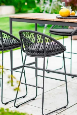 NIEHOFF GARDEN Gartenstühle|Barhocker Kuta, Alu/Kordelflechtung