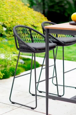 NIEHOFF GARDEN Gartenstühle|Barhocker Kuta, Alu/Kordelflechtung