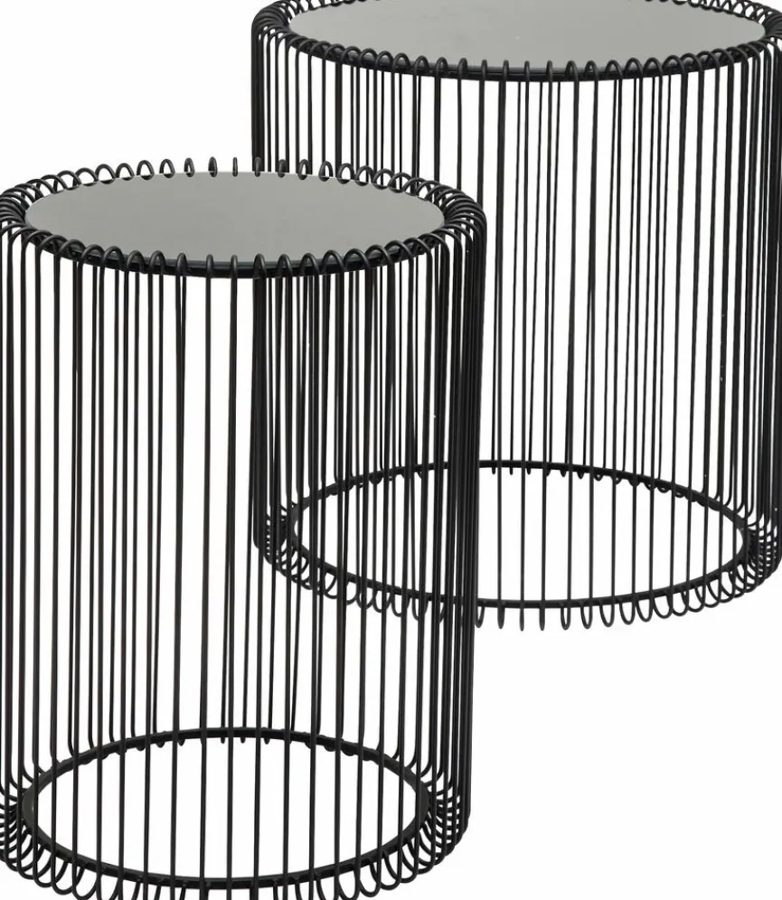 Discount Beistelltisch Wire Black 79578 2er Set Couchtische