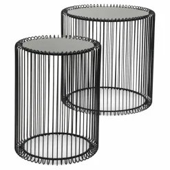 Discount Beistelltisch Wire Black 79578 2er Set Couchtische