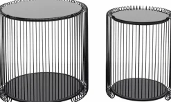 KARE DESIGN Couchtische|Beistelltisch Wire Double 87441 2er Set
