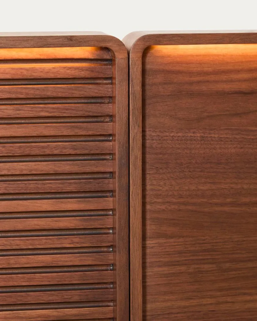 Outlet Bett mit Nachttischen Norlen 160 x 200 cm Betten