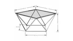 KARE DESIGN Couchtisch 85030 Cristallo