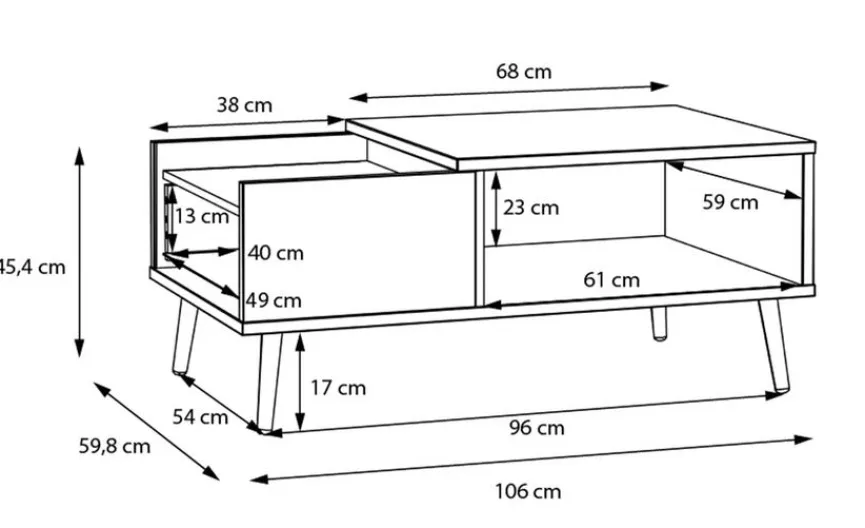 FORTE Couchtisch Harllson