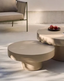 Kave Home Loungetische|Gartentische|Couchtisch Aiguablava Ø 90cm