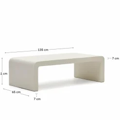 Kave Home Couchtisch Aiguablava 65 x 135 cm