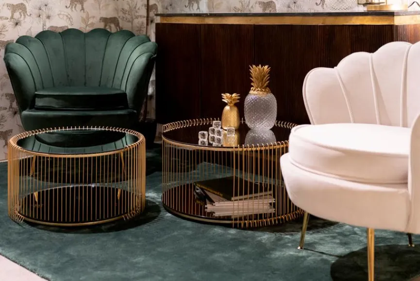 KARE DESIGN Couchtische|Couchtisch Wire Double 87674 2er Set