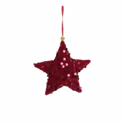 Hot Deko-Hänger Stoffstern 12 cm Für Den Weihnachtsbaum
