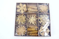 Für Den Weihnachtsbaum|Deko-Hänger Stroh 36tlg.