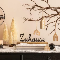 Dekofiguren|Deko-Objekt Schriftzug - Zuhause 30 cm