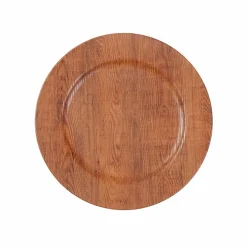 Tischdeko|Dekorationsartikel|Deko-Teller Holzoptik Ø 33 cm