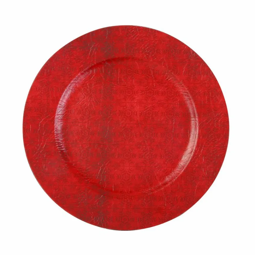 Deko-Teller Lederoptik Ø 33 cm
