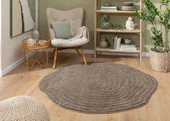 Moderne Teppiche|Design-Teppich Rippel Shape Ø 200 cm