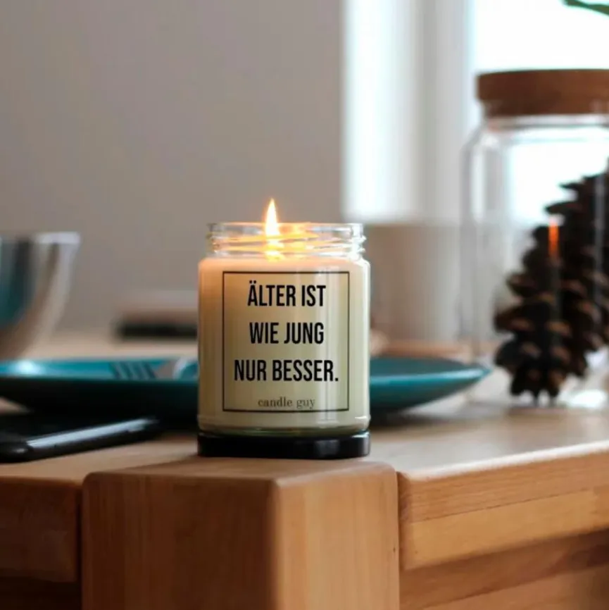 Duftkerze Wie jung nur besser