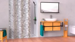 Hot Duschvorhang Mosaik 180 x 200 cm Duschvorhänge