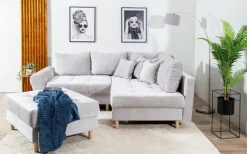 BOOOM Ecksofa mit Hocker Rice