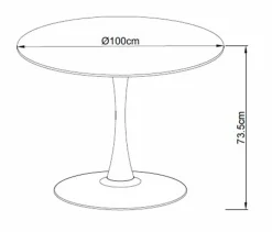 Sale Esstisch Cesura Ø 100 cm Esstische