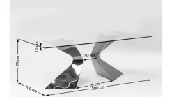 KARE DESIGN Esstische|Esstisch Gloria 200 x 100 cm