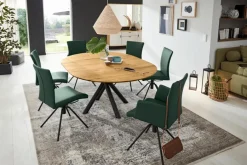 New Esstisch mit Auszug Helmond Ø 120/170 cm Esstische