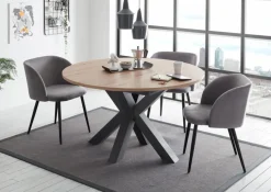 New Esstisch mit Auszug Big System Ø 110/150 cm Esstische