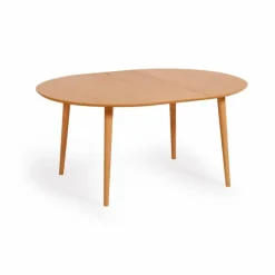 Kave Home Esstisch mit Auszug Oakland Ø 120/200 cm