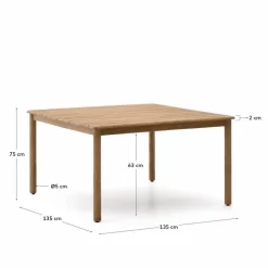 Outlet Esstisch Sori 135 x 135 cm Esstische|Gartentische