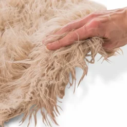 Fellteppich Imitat Zottelfell 55 x 95 cm