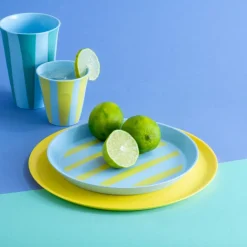 Koziol Frühstücksteller Nora Stripes Ø 20,5 cm