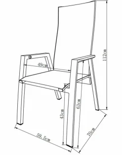 Loungesessel|Gartenstühle|Gartensessel Deluxe Alu
