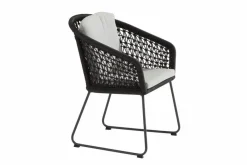 4 SEASONS OUTDOOR Gartensessel Mila, Edelstahl/Rope
