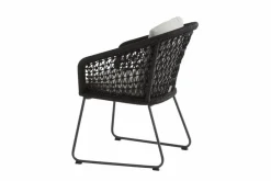 4 SEASONS OUTDOOR Gartensessel Mila, Edelstahl/Rope