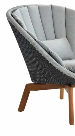 Cane-line Gartensessel Peacock, grau/
