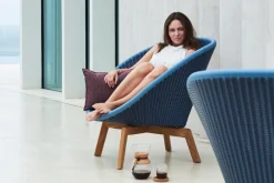 Best Gartensessel Peakcock, dusty blue Gartenstühle|Gartensessel