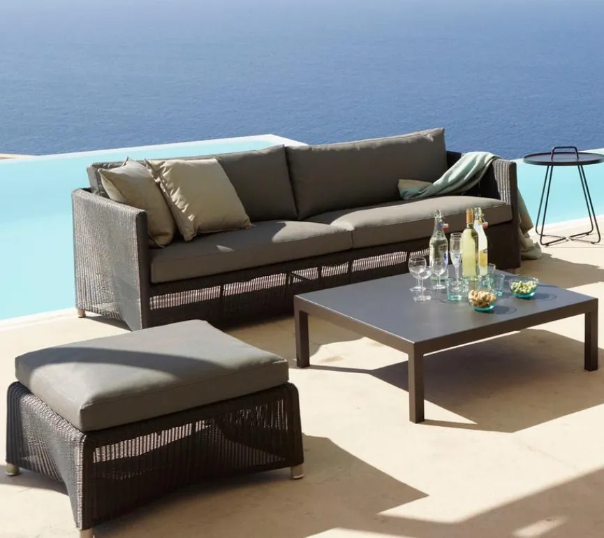 Cane-line Gartenbänke|Balkonbänke|Gartensofa Diamond, Faser